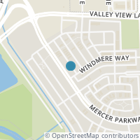 Map location of 12734 Mercer Parkway, Farmers Branch, TX 75234