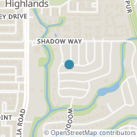 Map location of 9908 Silvertree Drive, Dallas, TX 75243