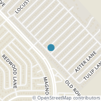 Map location of 3406 Orchid Ln, Rowlett TX 75089