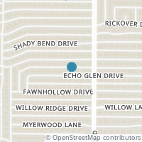 Map location of 4131 Echo Glen Drive, Dallas, TX 75244