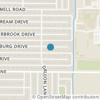 Map location of 4910 Ellensburg Drive, Dallas, TX 75244