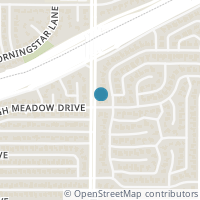 Map location of 12405 High Meadow Dr, Dallas TX 75244