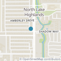Map location of 9758 Burleson Drive, Dallas, TX 75243