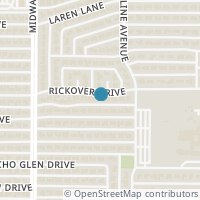 Map location of 4324 Rickover Drive, Dallas, TX 75244