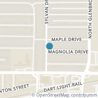 Map location of 833 Magnolia Drive, Garland, TX 75040