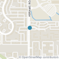 Map location of 12484 Abrams Rd #2106, Dallas TX 75243