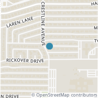 Map location of 4405 Sugar Mill Road, Dallas, TX 75244