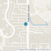Map location of 9456 Chimney Corner Lane, Dallas, TX 75243