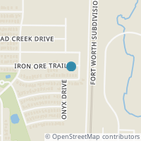 Map location of 209 Iron Ore Trl, Fort Worth TX 76131