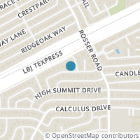 Map location of 3859 Antigua Drive, Dallas, TX 75244
