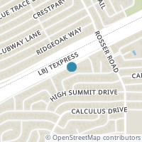 Map location of 3839 Antigua Drive, Dallas, TX 75244