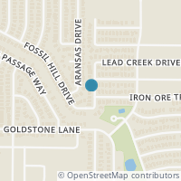 Map location of 532 Lead Creek Drive, Fort Worth, TX 76131