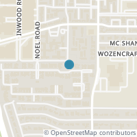 Map location of 12249 Montego Plz, Dallas TX 75230