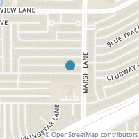 Map location of 3659 Janlyn Lane, Farmers Branch, TX 75234