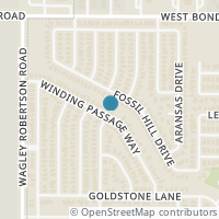 Map location of 10520 Winding Passage Way, Fort Worth, TX 76131