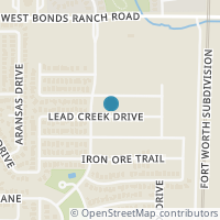 Map location of 344 Lead Creek Dr, Fort Worth TX 76131