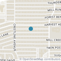 Map location of 4455 Laren Lane, Dallas, TX 75244