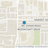 Map location of 5623 Mcshann Road, Dallas, TX 75230