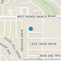 Map location of 436 Sandy Creek Dr, Fort Worth TX 76131