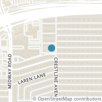 Map location of 4321 Dartstone Dr, Dallas TX 75244