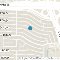 Map location of 4937 Forest Bend Rd, Dallas TX 75244