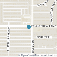 Map location of 3056 Valley View Lane, Farmers Branch, TX 75234