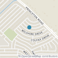 Map location of 7306 Aberdeen Drive, Rowlett, TX 75089