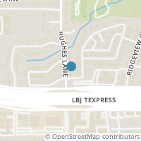 Map location of 13020 Hughes Lane, Dallas, TX 75240