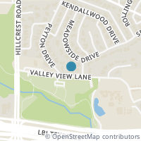 Map location of 7115 Valley View Ln, Dallas TX 75240