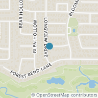 Map location of 327 Longview Drive, Keller, TX 76248