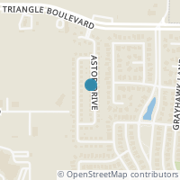Map location of 10653 Astor Drive, Fort Worth, TX 76244