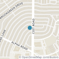 Map location of 13229 Southview Lane, Dallas, TX 75240