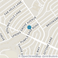 Map location of 13419 Purple Sage Road, Dallas, TX 75240