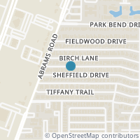 Map location of 413 Sheffield Drive, Richardson, TX 75081