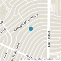 Map location of 13442 Flagstone Lane, Dallas, TX 75240