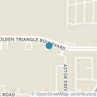 Map location of 3860 Golden Triangle Boulevard, Fort Worth, TX 76244