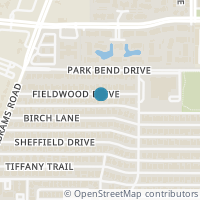 Map location of 428 Fieldwood Drive, Richardson, TX 75081