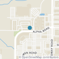 Map location of 4087 Alpha Road, Farmers Branch, TX 75244