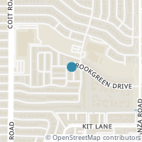 Map location of 13862 Brookgreen Drive, Dallas, TX 75240