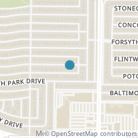 Map location of 1318 Dunbarton Drive, Richardson, TX 75081