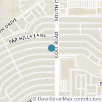 Map location of 13766 Rolling Hills Lane, Dallas, TX 75240