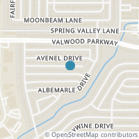 Map location of 2551 Collingwood Drive, Farmers Branch, TX 75234