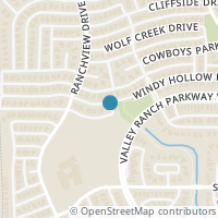 Map location of 9610 Windy Hollow Drive, Irving, TX 75063