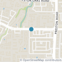 Map location of 5813 Preston Valley Drive, Dallas, TX 75240