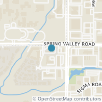 Map location of 4060 SPRING VALLEY Road #203, Farmers Branch, TX 75244