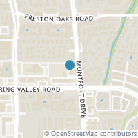 Map location of 14151 Montfort Dr #256, Dallas TX 75254