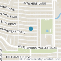 Map location of 1113 Morningstar Trl, Richardson TX 75081