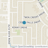Map location of 3824 Cedar Falls, Fort Worth, TX 76244