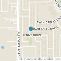 Map location of 3800 Cedar Falls Drive, Fort Worth, TX 76244