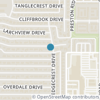 Map location of 7632 Maplecrest Dr, Dallas TX 75254